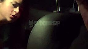 brazilian wife bent over fucked doggystyle by huge cock while cuckold hubby drives