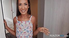 petite exotic skinny slut in lingerie has clothes ripped in private pov pussy sex while renting