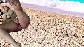 Oral Preview Agarabas Licks Olpr Cock on Coral Beach!