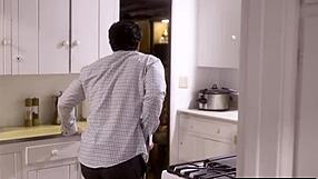 sly stud tricks big tits curvy milf into bent over doggystyle with monster cock piercing!