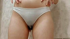 god i really gotta pee so bad... watch me strip and piss through my panties into the bath then squeeze it all in your mouth