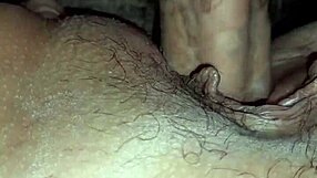 he bends her over doggystyle she cums hard on his cock then he creampies her deep inside