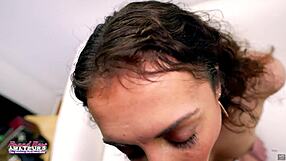 Skinny Brunette Mercedez Slurps Deepthroat Cum Then Rimjobs Passionately!