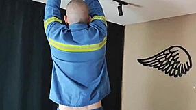 cleo cadillac squirts wildly on machine while taking monster cock and cumshot