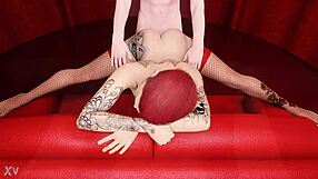 3d hentai anime girl relaxes at party with friend anal assfucking monster cock