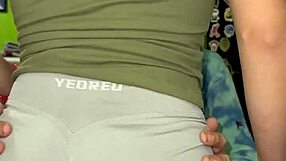 my girlfriend's friend asks me to film her dancing in sexy shorts