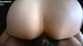 Pawg Karlymartin shakes her big ass begging for rough college doggystyle pounding from friend