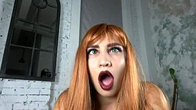 redhead witch kk060 blows cock then takes big ass pounding halloween night