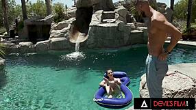 Petite Liz Jordan's Lesbian Pussy Fucked Deep Till Creampie