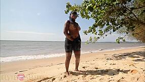 wanna join this horny ebony couple fucking on an african beach?