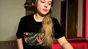 Horny BBW Blonde Spreads Big Natural Tits and Fat Ass Wide in Close-Up Doggystyle Webcam Wet Pussy View