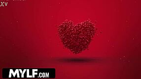 Valentines Cum Shower Drenches Anna from Neighbor and Stepson Fuck