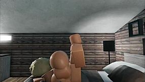 Curvy BBW Pussy Licked Wet Then Fucked Hard in Roblox Session