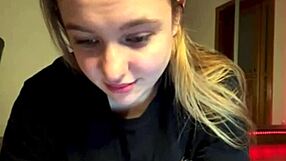 Horny BBW Blonde Spreads Big Natural Tits and Fat Ass Wide in Close-Up Doggystyle Webcam Wet Pussy View