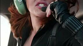 scarlett johansson's black widow curves dare you to jerk off challenge now