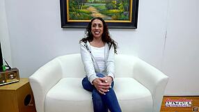 Skinny Brunette Mercedez Slurps Deepthroat Cum Then Rimjobs Passionately!