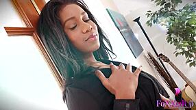 😍 jenna foxx fingers her huge clit and pussy lips in steamy lingerie solo play!