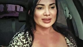 APP DRIVER'S BIG COCK MILF BLOWS AND FUCKS IN CAR FOR HAPPY RIDES!