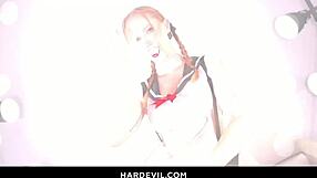 Blonde Big Tits Pornstar Scarlet Chase Fists Gaping Ass in Lingerie Solo HD