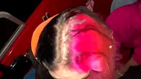 Curvy Asian students surprise guy with sloppy double blowjob and cum kisses on public boat