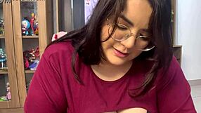 bbw milf isabelle myers strokes step-sons cock and teases dirty