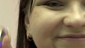 curvy girl moans dirty talk while close-up vibrator solo masturbation hits fat spots