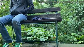 Damn, Huge Panties Drenched After Park Pissing Frenzy!