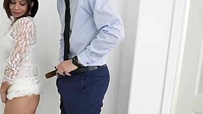 StepSon Titty Fucks Busty Asian Stepmom Deepthroat Shaved Pussy