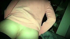 Homemade Wife Rides Small Cock Reverse Cowgirl to Creampie Explosion