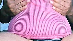 Juicy Indian Wife's Hairy Pussy Dripping with Big Saggy Tits Bouncing