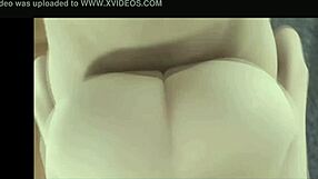 tracer bent over for sneaky doggystyle creampie thrill