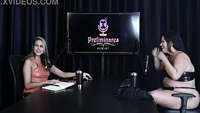 Pri Melancia Strips Naked Post-Card Game Flashing Tits and Wet Pussy