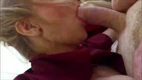 naughty cougar devours throbbing shaft in private shadows