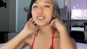 Chilling by the pool in a bikini