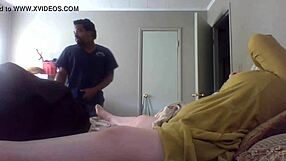 Mature mommy wife instructs on folding clothes while flashing big natural tits and ass