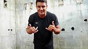 Hairy Brazilian Bear Yuri Gaúcho Pounds Huge Cock POV Massive Cumload