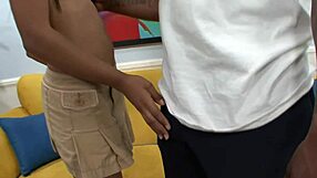 PETITE EBONY SLUT RHianna RYAN FUCKED HARD BY MONSTER BIG BLACK COCK