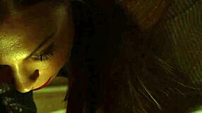 Voyeur Mistress Watches Bound Slave Finger Big Tits to Shaking Orgasm