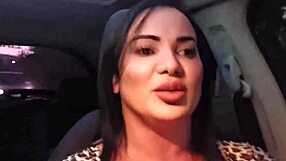 APP DRIVER'S BIG COCK MILF BLOWS AND FUCKS IN CAR FOR HAPPY RIDES!