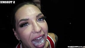 Two Milfs Rocky and Cory Swallow 9 Gloryhole Loads Each!!