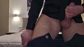 alexander audran intense handjob huge explosive cumshot mouth swallow!