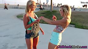 My petite blonde teen girlfriend licks my pussy girl on girl oral hd