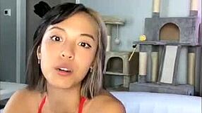 Chilling by the pool in a bikini