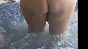 horny bbw granny bathes big ass then squirts pussy wildly 🛁💦