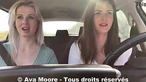 hey lucky guy, two sluts suck you off roadside and drain your balls pov