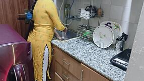 I'm So Horny Finding My Big Ass Stepmom In Kitchen For Hard Doggystyle