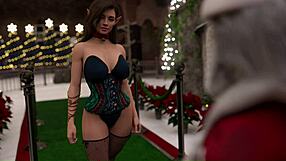 สาวเซ็กซี่โดนควยซานต้าแก่ยัดลึกเย็ดเกม