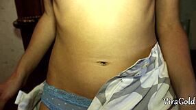 Sexy Ananta Shakti sucks cock with pretty skinny tits bouncing