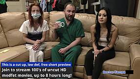 Dr Tampa Examines Blaire Celeste's Cheerleader Body Hard!