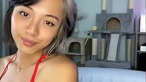 Chilling by the pool in a bikini